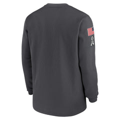 Dallas Cowboys 2024 Salute To Service Long Sleeve T-Shirt Anthracite | Nike for Sale