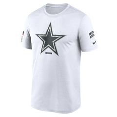 Dallas Cowboys 2024 Salute To Service Legend Performance T-Shirt White | Nike for Sale