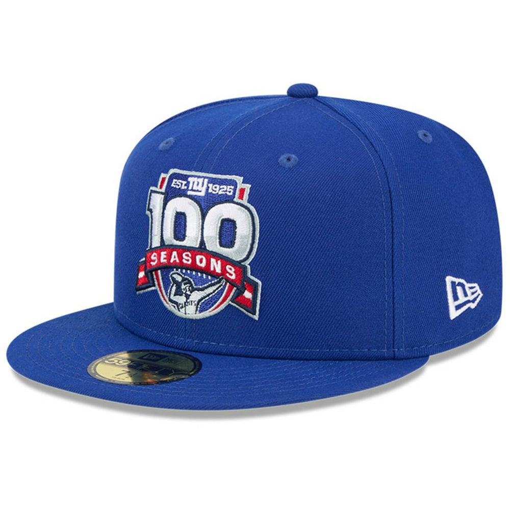 New York Giants New Era 100th Season 59FIFTY Fitted Hat Royal | NFL