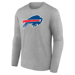 Josh Allen Buffalo Bills Icon Player Name & Number Long Sleeve T-Shirt Gray | NFL