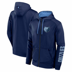 Memphis Grizzlies Baller Defender Performance Full-Zip Hoodie Navy - NBA