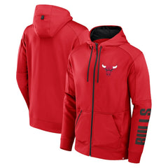 Chicago Bulls Baller Defender Performance Full-Zip Hoodie Red - NBA