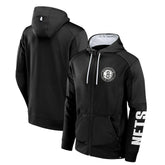 Brooklyn Nets Baller Defender Performance Full-Zip Hoodie Black - NBA