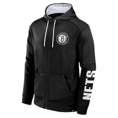 Brooklyn Nets Baller Defender Performance Full-Zip Hoodie Black - NBA