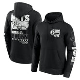 Brooklyn Nets Game Time Crossover Pullover Hoodie Black - NBA
