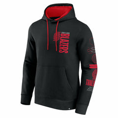 Portland Trail Blazers Game Time Crossover Pullover Hoodie Black - NBA