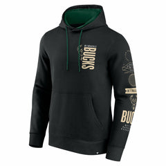 Milwaukee Bucks Game Time Crossover Pullover Hoodie Black - NBA