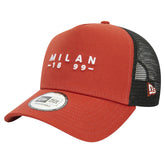 AC Milan New Era 9FORTY A-Frame Trucker Adjustable Hat Brown | New Era Online