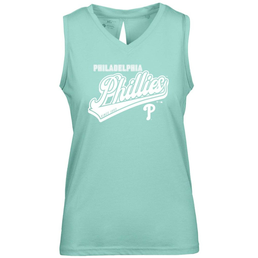 Philadelphia Phillies Levelwear Women's Paisley Sweep V-Neck Tank Top - MLB
