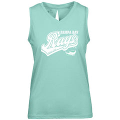 Tampa Bay Rays Levelwear Women's Paisley Sweep V-Neck Tank Top - MLB