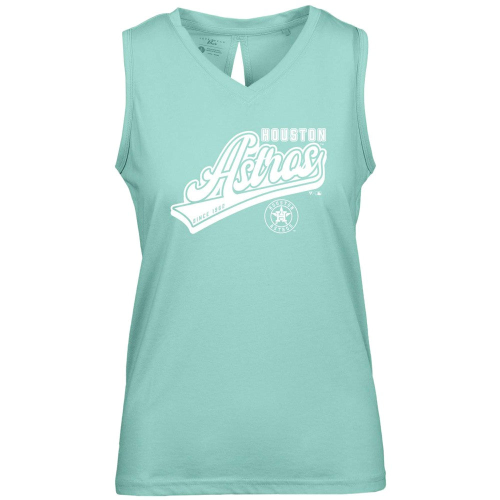 Houston Astros Levelwear Women's Paisley Sweep V-Neck Tank Top - MLB