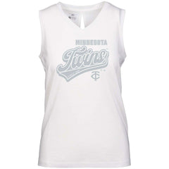 Minnesota Twins Levelwear Women's Paisley Sweep V-Neck Tank Top - MLB