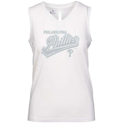 Philadelphia Phillies Levelwear Women's Paisley Sweep V-Neck Tank Top - MLB
