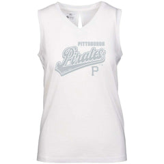 Pittsburgh Pirates Levelwear Women's Paisley Sweep V-Neck Tank Top - MLB