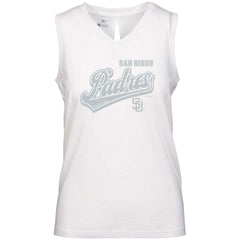 San Diego Padres Levelwear Women's Paisley Sweep V-Neck Tank Top - MLB