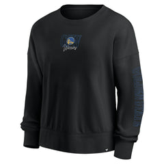 Golden State Warriors Women's Oversized Game Day Pullover Sweatshirt Black - NBA