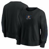 New York Knicks Women's Oversized Game Day Pullover Sweatshirt Black - NBA