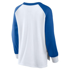 Philadelphia 76ers Women's Open Lane Waffle Long Sleeve V-Neck T-Shirt White - NBA