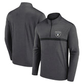 Las Vegas Raiders Head-to-Head Quarter-Zip Pullover Charcoal | Fanatics
