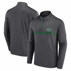 New York Jets Head-to-Head Quarter-Zip Pullover Heather Charcoal | Fanatics