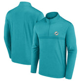 Miami Dolphins Head-to-Head Quarter-Zip Pullover Aqua | Fanatics