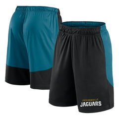 Jacksonville Jaguars Launch Shorts Black/Teal | Fanatics