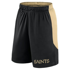 New Orleans Saints Launch Shorts Black/Gold | Fanatics