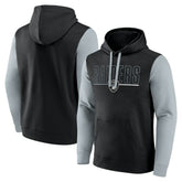Las Vegas Raiders Outline Pullover Hoodie Black/Silver | Fanatics