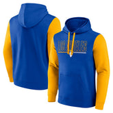 Los Angeles Rams Outline Pullover Hoodie Royal/Gold | Fanatics