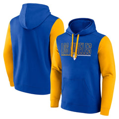 Los Angeles Rams Outline Pullover Hoodie Royal/Gold | Fanatics