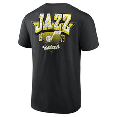 Utah Jazz Logo Athletic Never Over T-Shirt Black - NBA