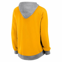 Los Angeles Lakers Logo Athletic Women's Hit It French Terry Full-Zip Hoodie Gold - NBA