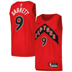 RJ Barrett Toronto Raptors Unisex Swingman Player Jersey Icon Edition Red - NBA