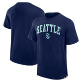 Seattle Kraken Fanatics Elevated Pima T-Shirt - Navy - NHL