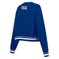 Tampa Bay Lightning Pro Standard Women's Area Code Cropped Pullover Sweatshirt - Blue - NHL