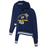 Nashville Predators Pro Standard Women's Area Code Cropped Pullover Sweatshirt - Navy - NHL