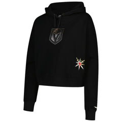 Vegas Golden Knights Pro Standard Women's Jewels Cropped Pullover Hoodie - Black - NHL