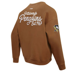 Pittsburgh Penguins Pro Standard Paint the City Pullover Sweatshirt - Brown - NHL