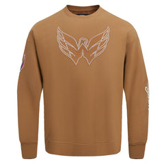 Washington Capitals Pro Standard Paint the City Pullover Sweatshirt - Brown - NHL