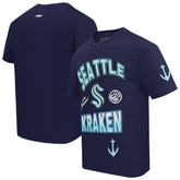 Seattle Kraken Pro Standard Turn It Up T-Shirt - Deep Sea Blue - NHL