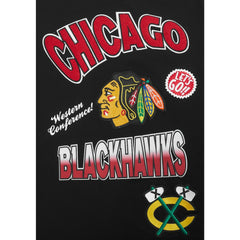 Chicago Blackhawks Pro Standard Turn It Up Dropped Shoulder T-Shirt - Black - NHL