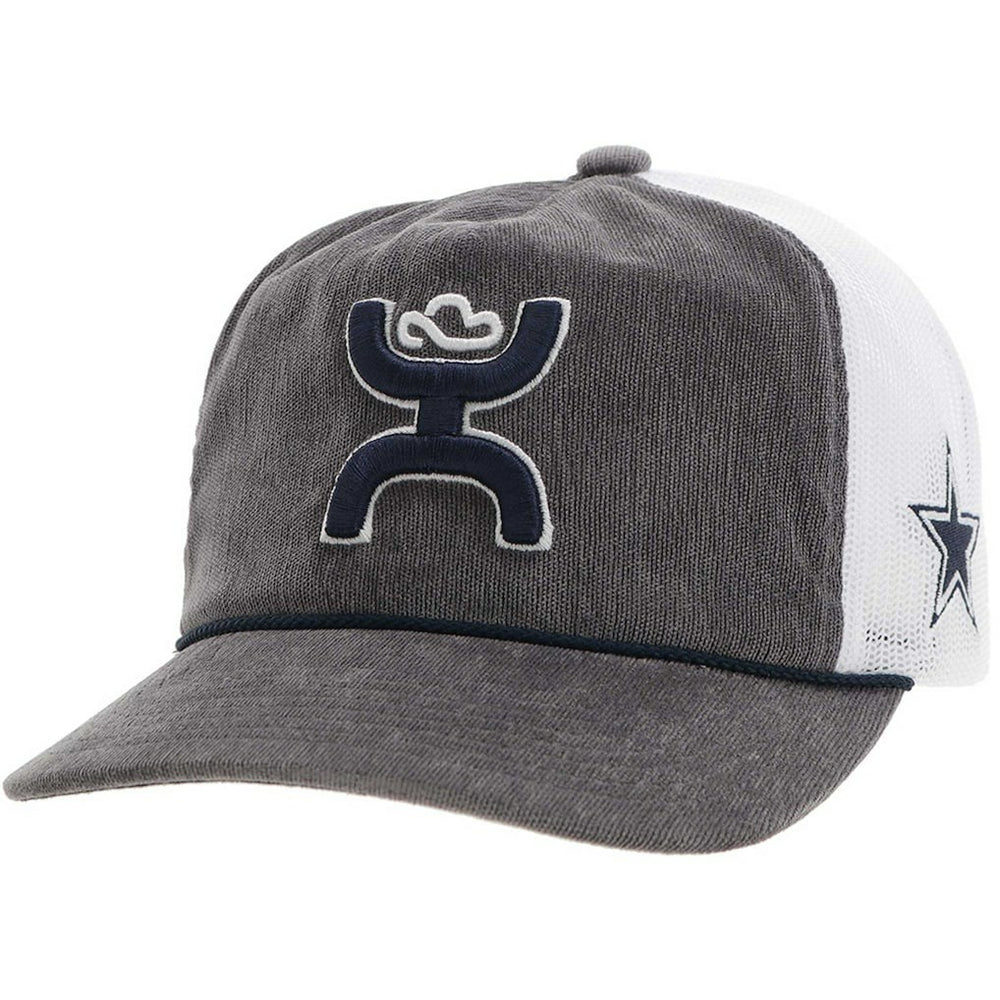 Dallas Cowboys HOOey H Cord Trucker Adjustable Hat Gray | NFL