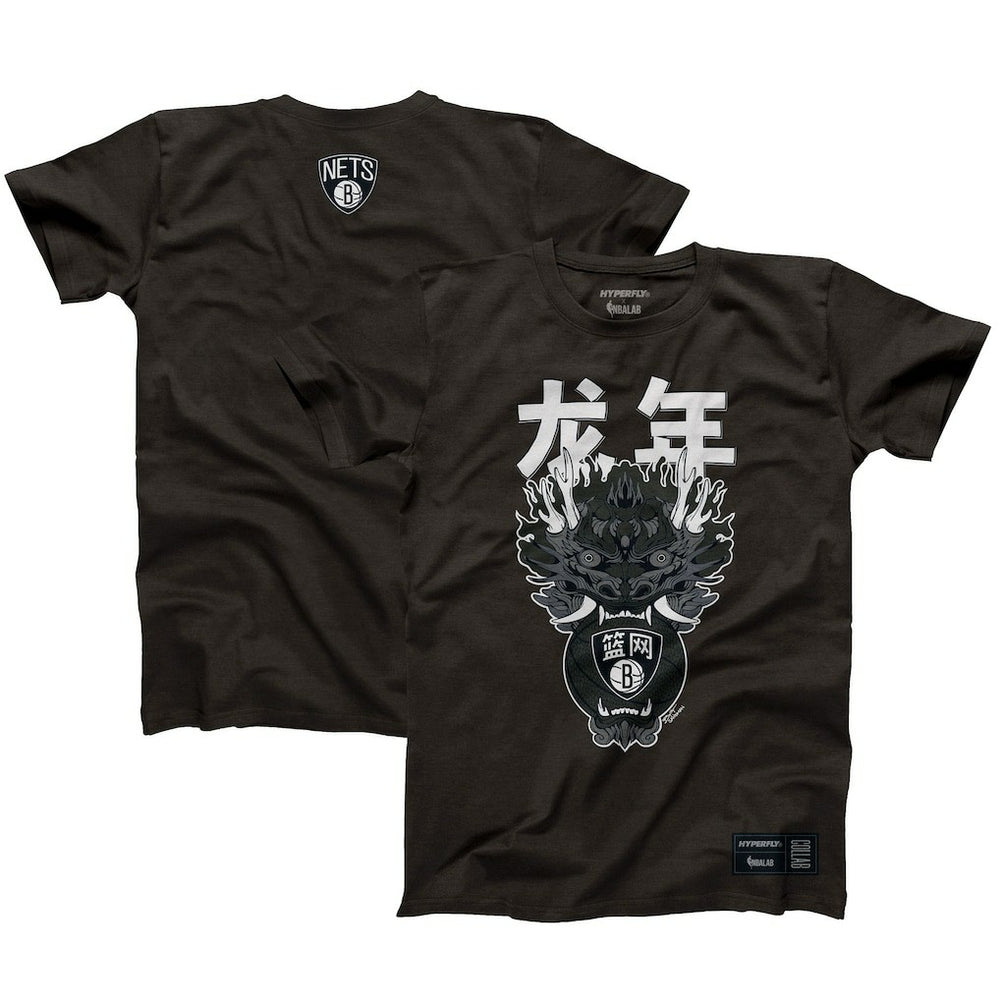 Brooklyn Nets Hyperfly Unisex Year of the Dragon Lunar New Year Collection T-Shirt Heather Black - NBA