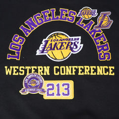 Los Angeles Lakers Pro Standard Women's Area Code Cropped Pullover Sweatshirt Black - NBA