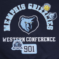 Memphis Grizzlies Pro Standard Women's Area Code Cropped Pullover Sweatshirt Navy - NBA