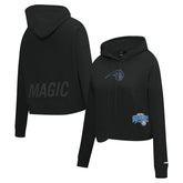 Orlando Magic Pro Standard Women's Jewels Cropped Pullover Hoodie Black - NBA