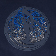Dallas Mavericks Pro Standard Women's Jewels Cropped Pullover Hoodie Navy - NBA