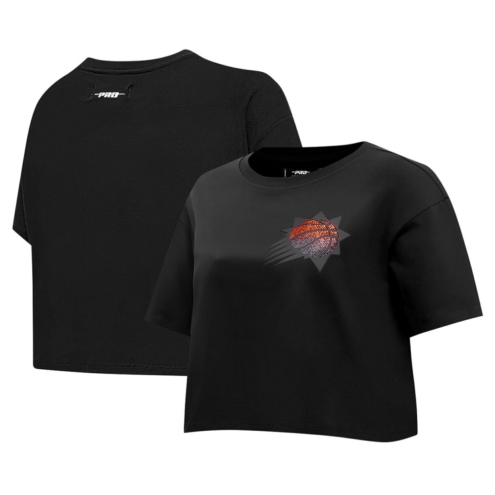 Phoenix Suns Pro Standard Women's Jewels Boxy Cropped T-Shirt Black - NBA