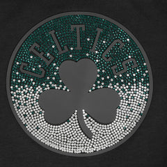 Boston Celtics Pro Standard Women's Jewels Boxy Cropped T-Shirt Black - NBA