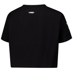 Chicago Bulls Pro Standard Women's Jewels Boxy Cropped T-Shirt Black - NBA